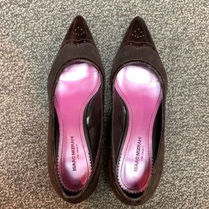 Isaac Mizrahi brown heels